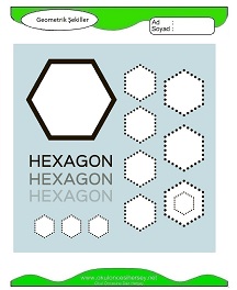 okul öncesi çocuklar için Geometrik Şekiller çalışma sayfaları